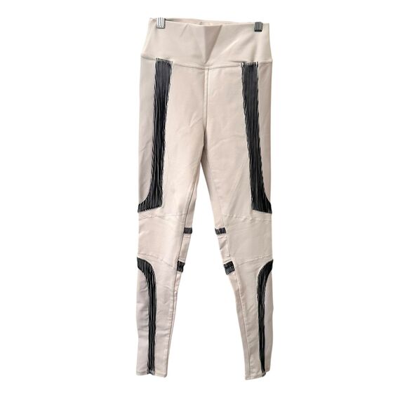 ALO YOGA Electric Legging Bone/Black Small - Picture 2 of 6
